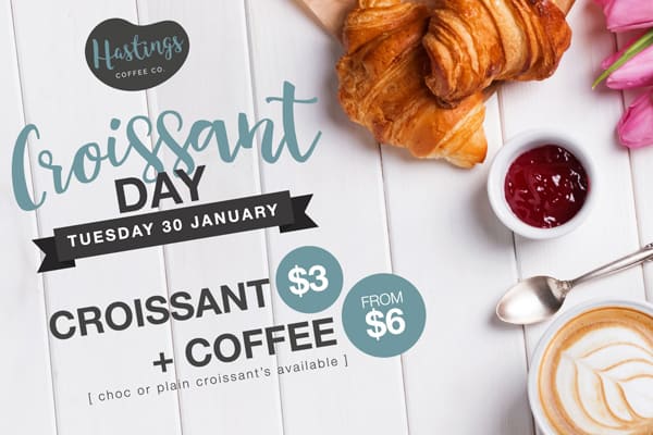 Croissants will start from just $3 this Croissant Day