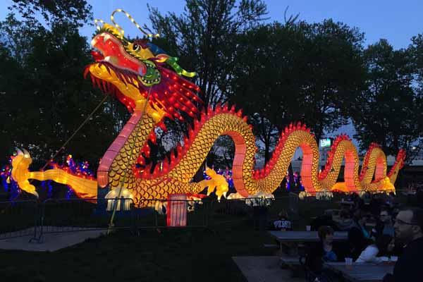 Chinese New Year giant dragon lantern