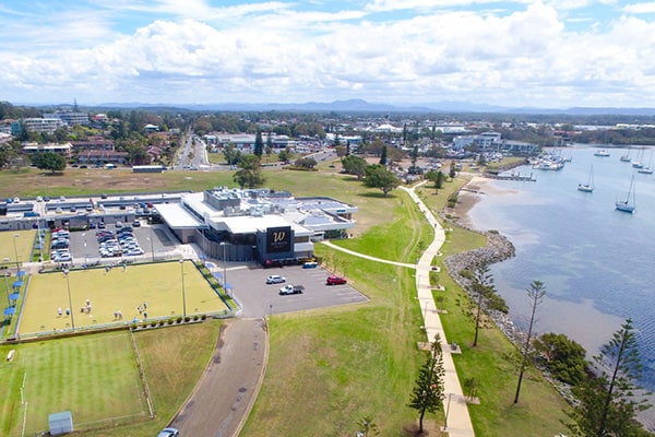 The Westport Club situated on the Hastings River in Port Macquarie