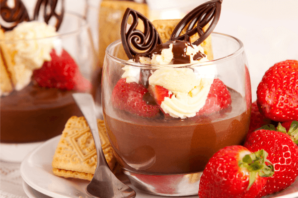 Strawberries are a great combination with most chocolate dessert recipes