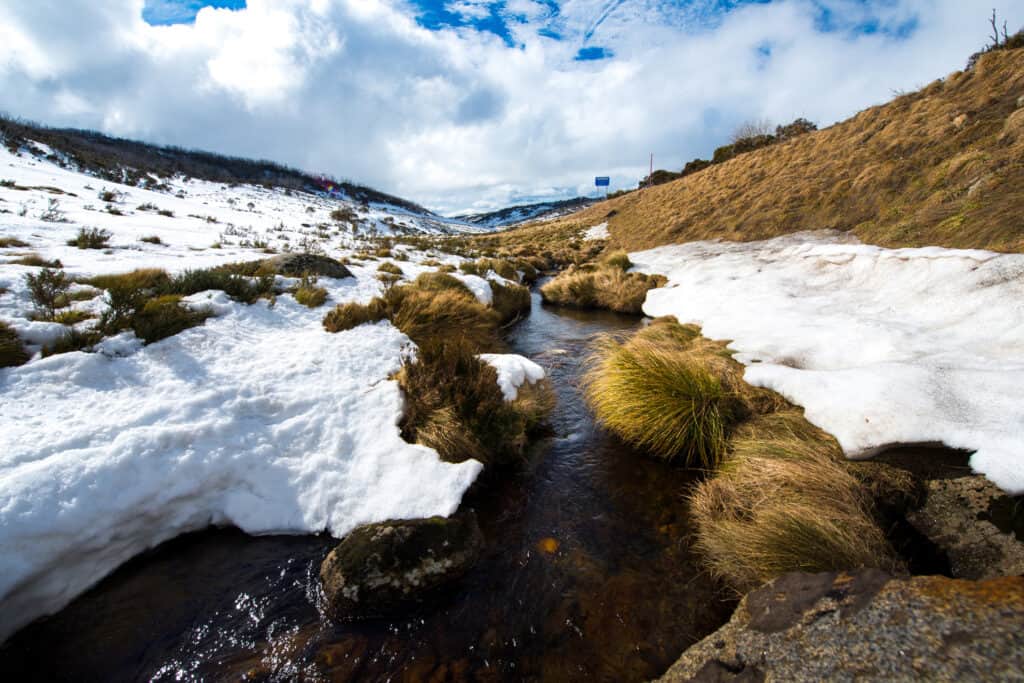 Snow moutains in Kosciuszko National Park, Australia