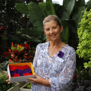 jenny with anzac poppies