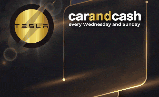 tesla win car and cash